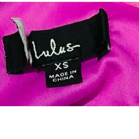 LULU'S  XS Pink Prom Perfect Cutout One-Shoulder Sequin Gown NEW B52 *flaw - Picture 5 of 15